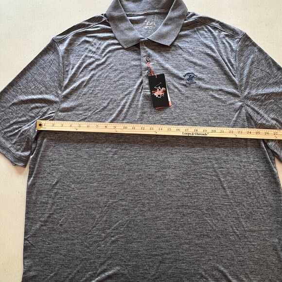 Beverly Hills Polo Club Mens T-Shirt gray short sleeve casual sport plus size 3X - Picture 9 of 16